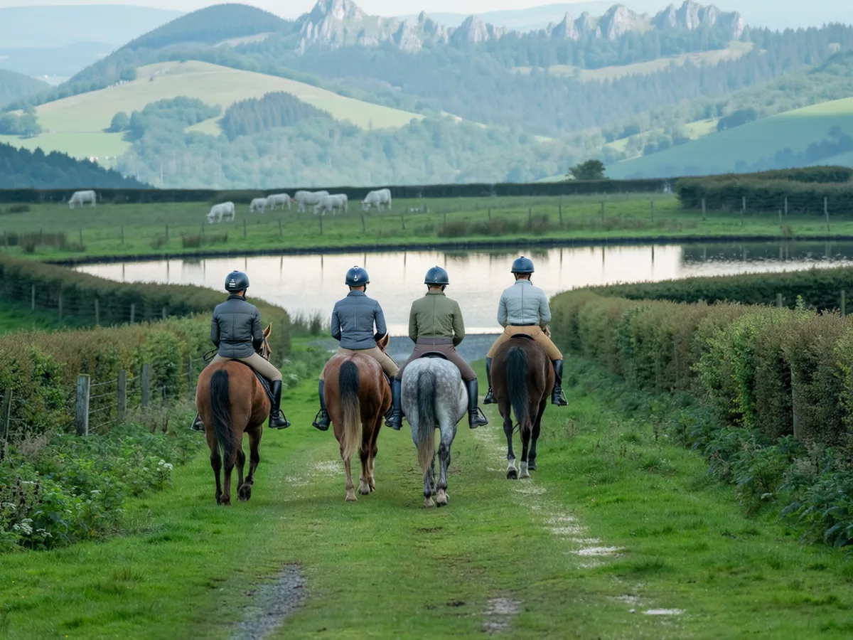 Balade à cheval dans l'Ain, autour de Vonnas