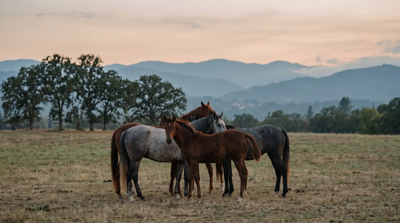 Chevaux en liberté, Matthieu Traglio, Ain